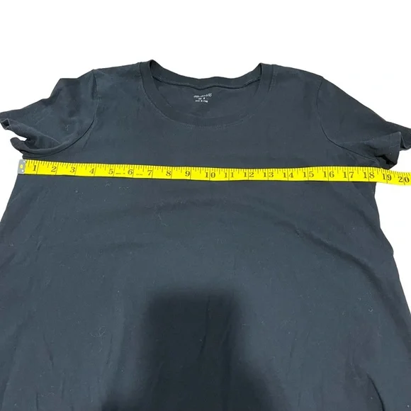 Madewell Tie Front Short Sleeve Cotton Top - Picture 3 of 9